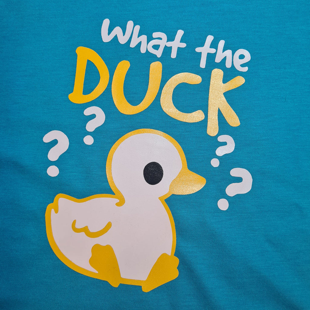 Plot-Twist by Kim gepersonaliseerd baby en kind t-shirt - What the duck