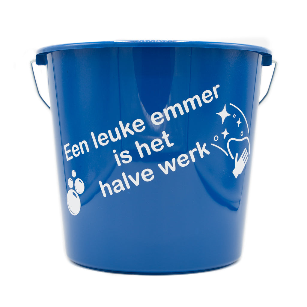 Plot-Twist by Kim gepersonaliseerd Een leuke emmer is het halve werk. Ideaal voor schoonmaken, tuinieren, tijdens de BBQ of zelfs als decoratief item.