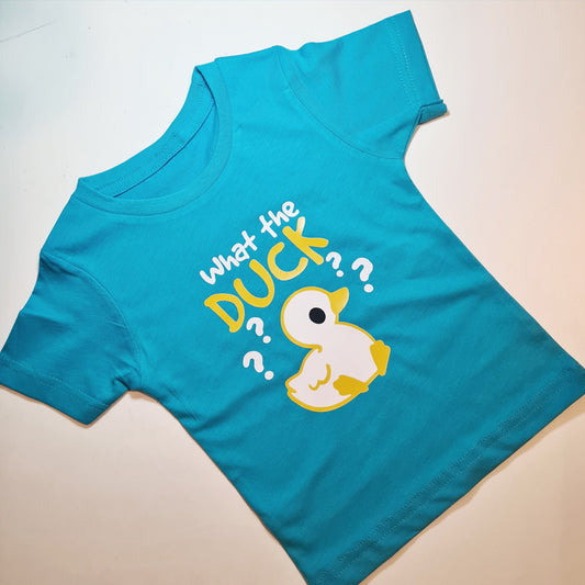 Plot-Twist by Kim gepersonaliseerd baby en kind t-shirt - What the duck
